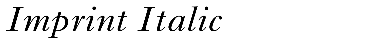 Imprint Italic